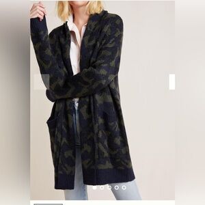 Anthropologie Jensen camo cardigan